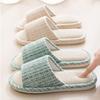 Linen Couple's Slippers Indoor Home Household Women Slippers Cotton Linen Couples Anti-slip Slippers Floor Mute Sandals Slippers