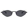 Protective Glasses 3pcs Fashion Metal Polygon Frame Sunglasses Personalized Black Lens Design Glasses UV Protection Eyeglasses