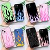 Flame Aesthetic Light Blue Fire Pink Case For Xiaomi Redmi Note 13 12 11 14 15 Pro Plus Redmi 15 13 10 10C 12C 13C 14C 15C Cover