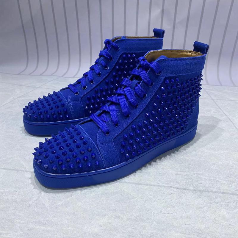 

Уличный стиль мужские ботинки Rivet мужская повседневная обувь удобные натуральная кожа мужские ботинки 2025 новые мужские кроссовки Botas Para Hombre 43 синий