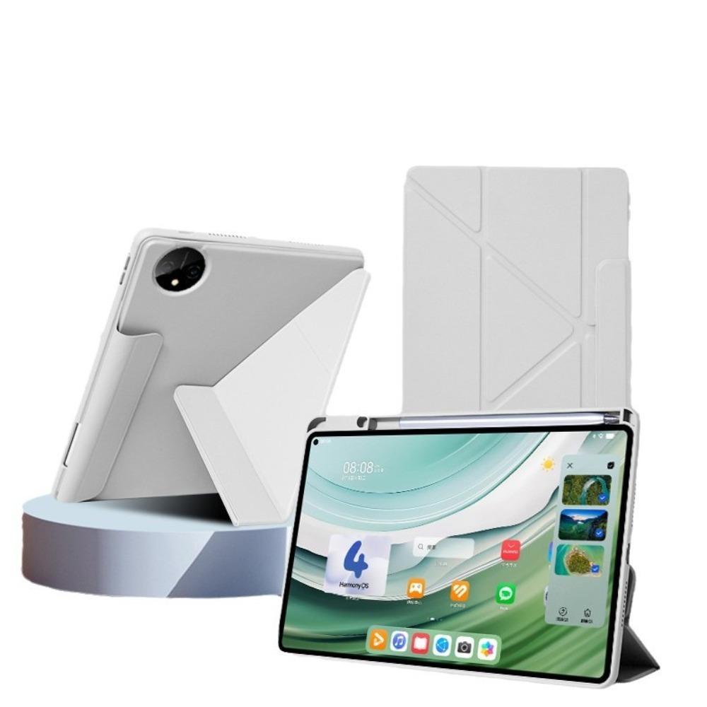 Magnetic Leather Case for OPPO Pad 4 Pro 11.61 Inch 360 Rotatable Y Stand Cover with Ring Holder