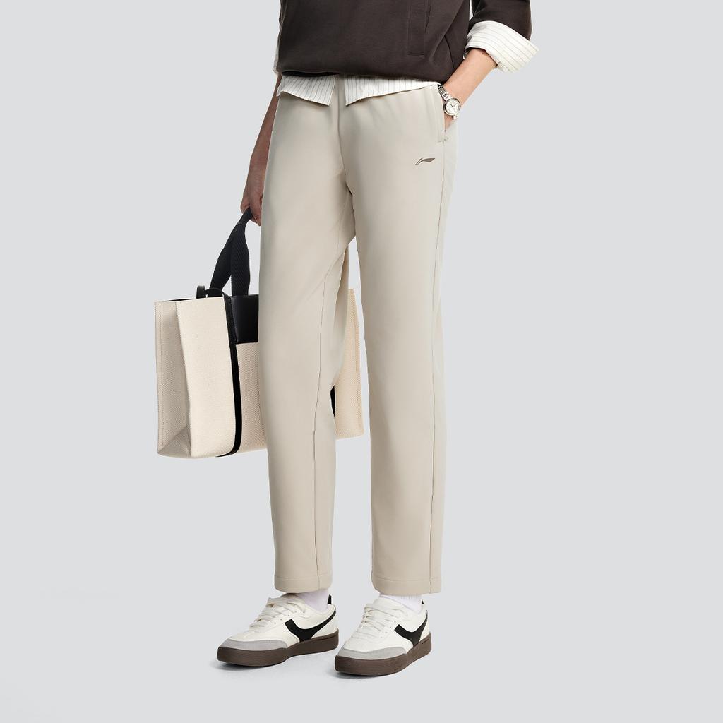 Li Ning Fitness Series Logo Stitching Sports Casual Pants Women Pants AYKV724-3