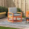 Garden Chair Wax Brown 57.5 X 63 X 76 Cm Solid Pine Wood