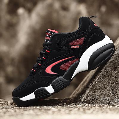 Sports Shoes Men's Spring Non-slip Wear-resistant Running Shoes Lightweight Soft-soled Casual Shoes Leather Waterproof Travel Shoes Trendy Shoes