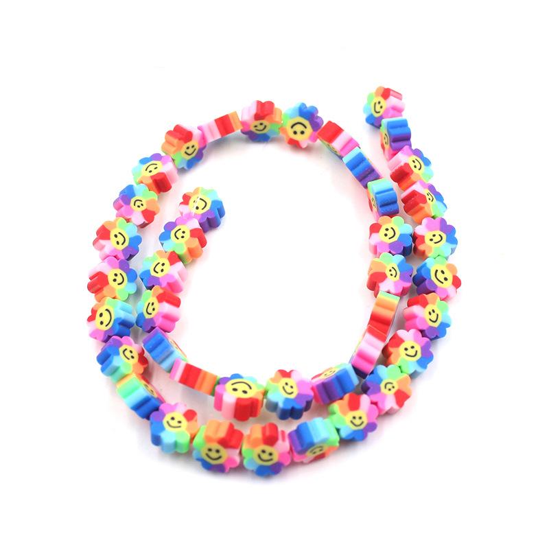 Soft Pottery Beads Beaded Handmade Materials Diy Jewelry Accessories Mobile Phone Chain Bead Separation Mixed Color Soft Pottery Loose Beads