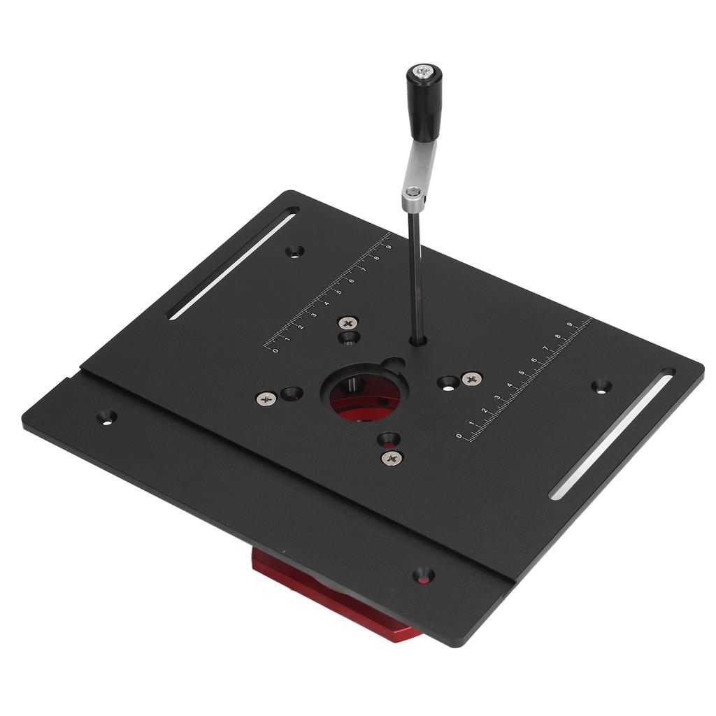 Router Lift Manual Lifting Router Lift System Kit Router Table Saw Insert Base Plate Black