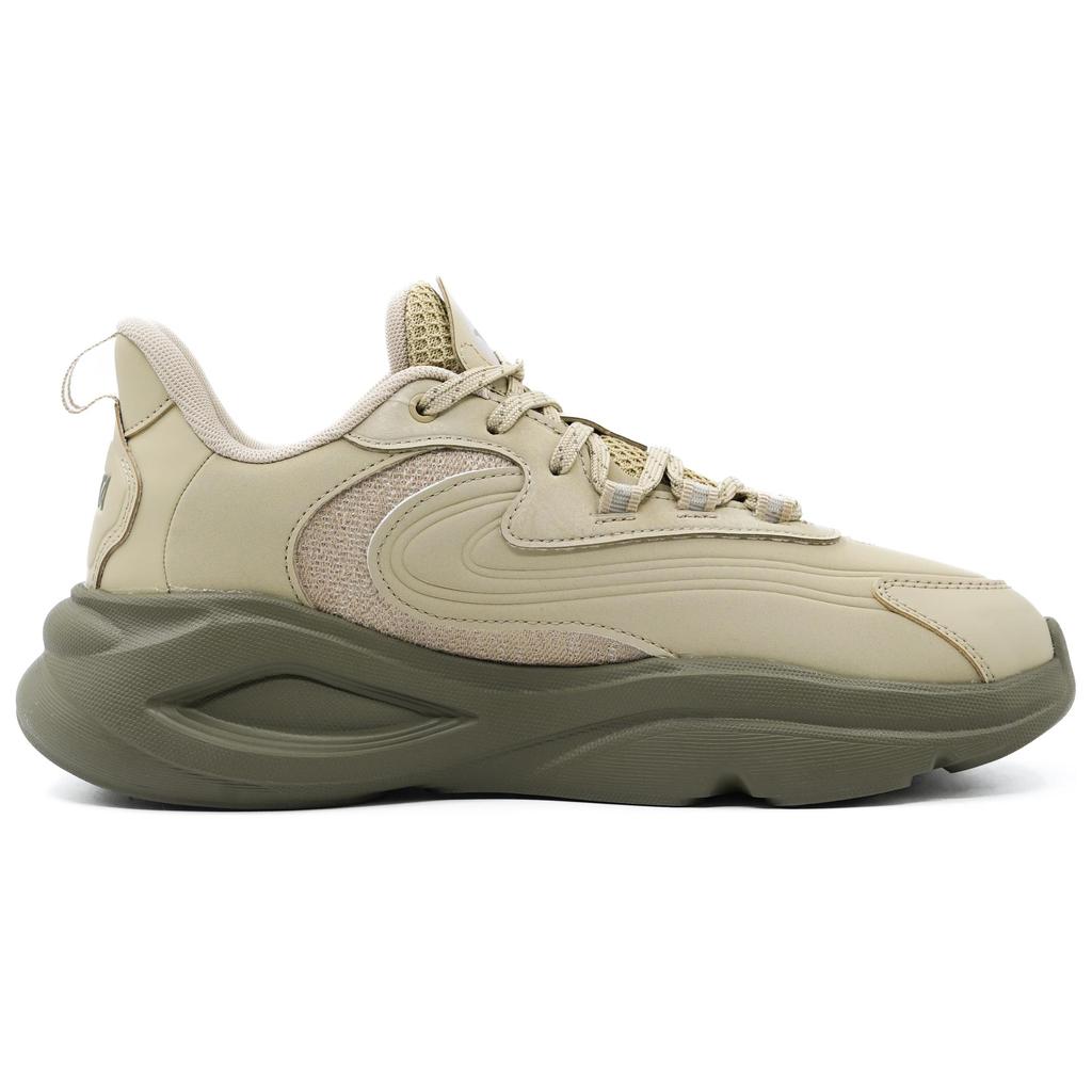 Anta Chao Bai Max Fashion Trend Comfortable Versatile Non-Slip Wear-Resistant Low-Top Casual Shoes Men Casual Shoes Khaki 112518841R-1