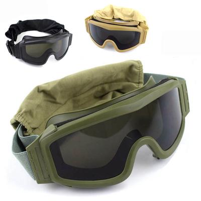 Lunettes tactiques lunettes de soleil de tir militaire 3 lentilles armée Airsoft Paintball moto coupe-vent Wargame lunettes
