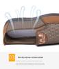 Herren Sommer Atmungsaktive Mesh Slipper mit Weicher Rutschfester Sohle für Mittelalte und Ältere