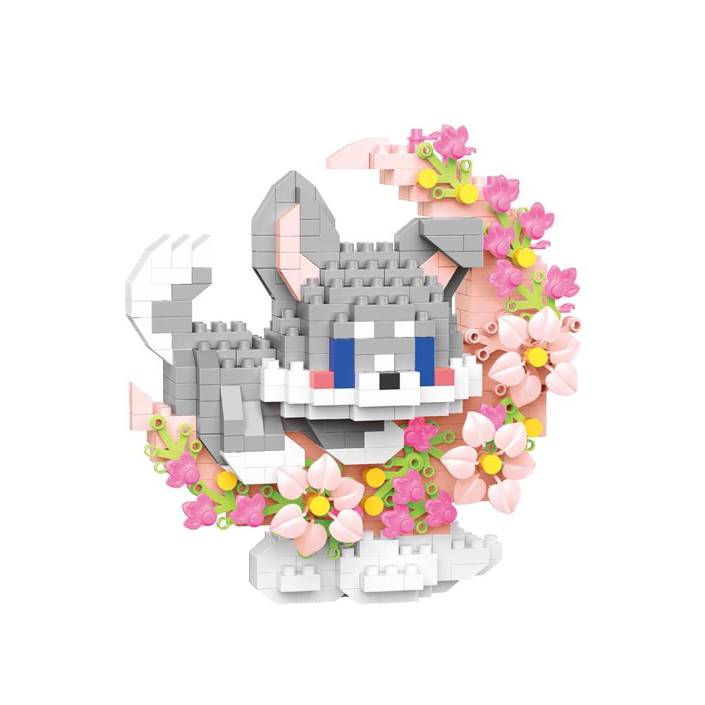 Nová Mini Kočka Pes Mýval Panda Roztomilý Mazlíček Malé Stavební Kostky Model Série Dekorace Dětské Hračky Dětský Dárek