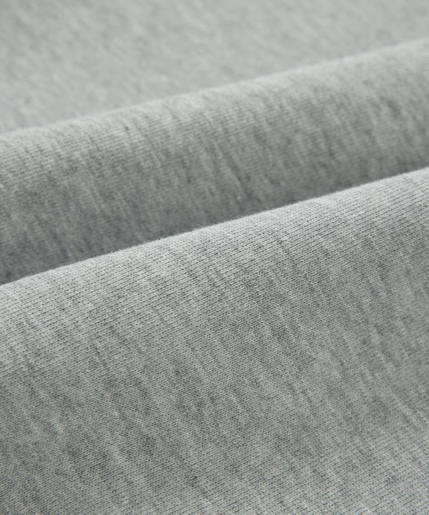 COVERNAT Collared Half-Zip Sweatshirt Melange Gray