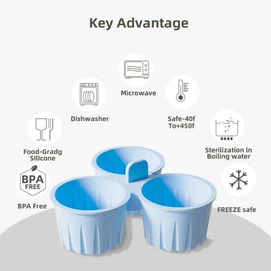 Silicone Cake Mold for Air Fryer Non-Stick Boiled Egg Tart Mold Pudding Dessert Mold High-Temperature Resistant Dishwasher Safe Baking Cups