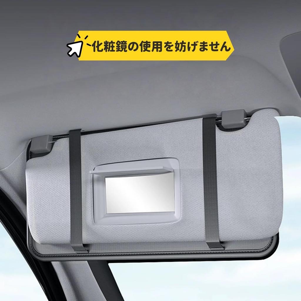 RAKSONIC Car Glasses Clip Car Eyeglass Holder Sun Visor Pocket Receipt Pen Sunglasses Car Glasses Case Small Item Storage Case Multifunctional Pocket