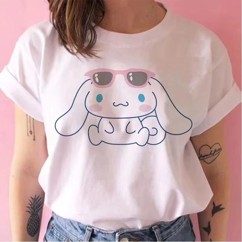 

Summer 2026 new childrens Tshirt cinnamoroll graffiti cartoon print pure cotton breathable parentchild fashion short sleeve S
