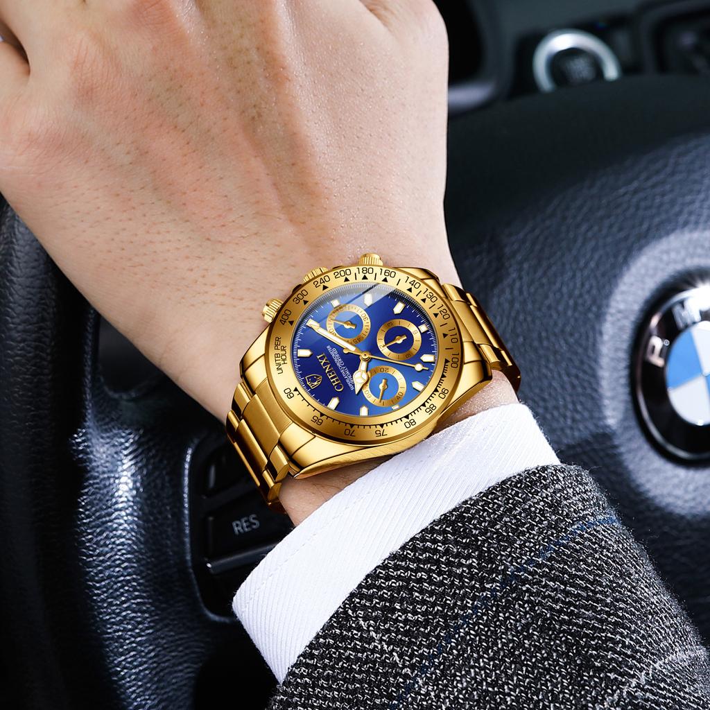 Dawn Gold Watch Men'S Watch Men'S Business Watch Luminous Waterproof Quartz Watch
