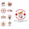 100-500pcs Merry Christmas Sticker , Round Adhesive Decoration Sticker for Cards Envelope Seal Xmas Gift Wraps Box Bags