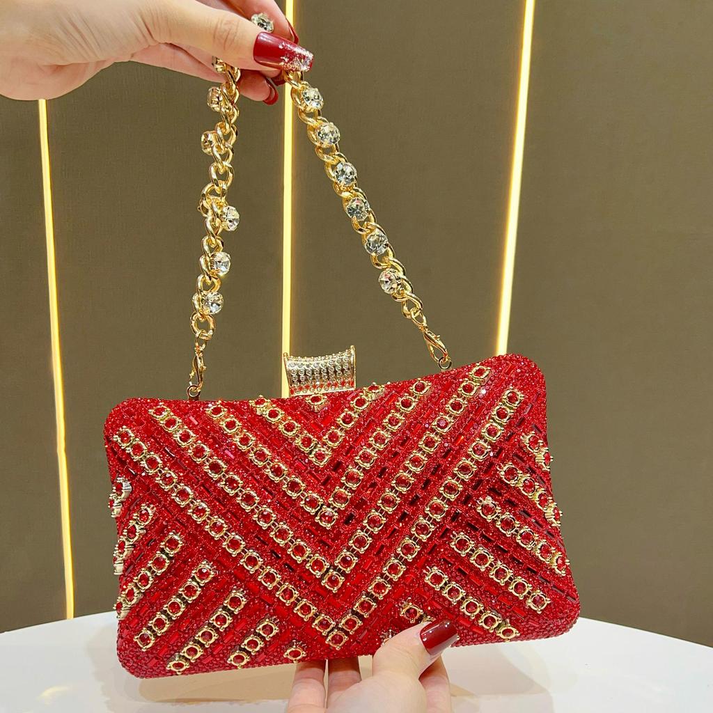 2025 Exquisite Rhinestone Evening Bag - High-End Luxury Party Handbag