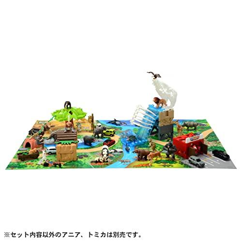 Takara Tomy "Ania Freely Recombine! Safari Zoo (Special Tomica Bundle)" Animal Dinosaur Realistic Moving Figure Toy for Ages 3 and Up, Meets Toy Safet