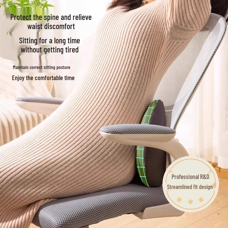 Car and Office Lumbar Cushion: Back Support for Driving and Long Sitting