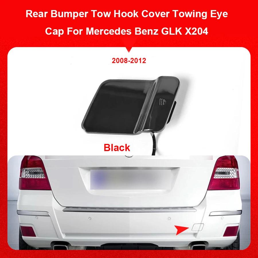 Anhängerhakenabdeckung für Stoßstange hinten Abschleppöse Kappe Für Mercedes Benz GLK X204 2048853223 2008-2012 Schwarz Silber