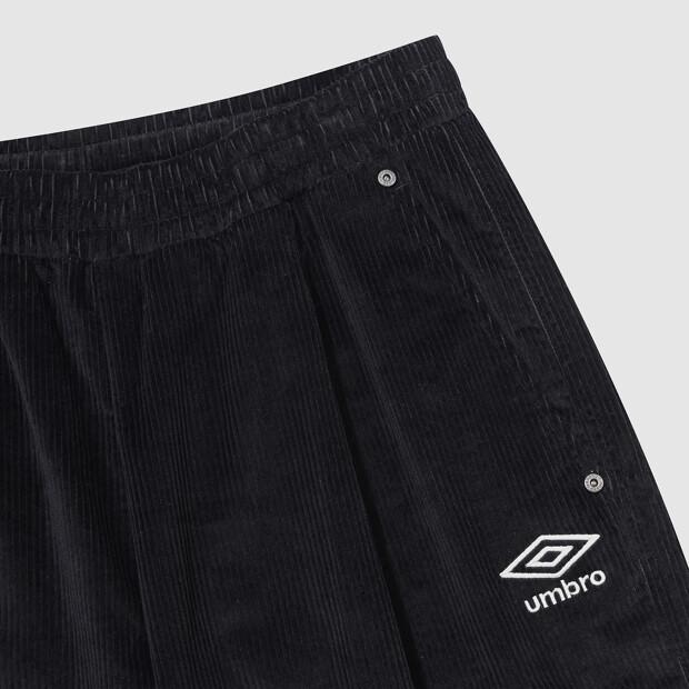 UMBRO Corduroy Wide Balloon Pants Black Uq323Cpt94 (A Type)