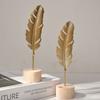 1PC Nordic Gold Ginkgo Leaf Craft Leaves Sculpture Luxury Living Room Decor Home Decoration Accessories Office Desktop Ornaments