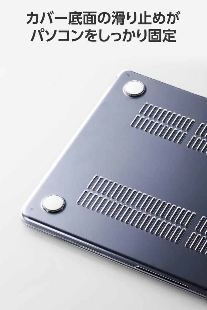 Elecom Hard Case for MacBook Air BMWMA2MPVCR 13-inch (M3 2024/M2 2023), Clear,