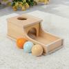 Wooden Box Toy For Babies 3 Balls That Can Be Sorted And Stacked, Colorful Learning Educational Toy, Gift For Toddlers, Preschool Girls And Boys
