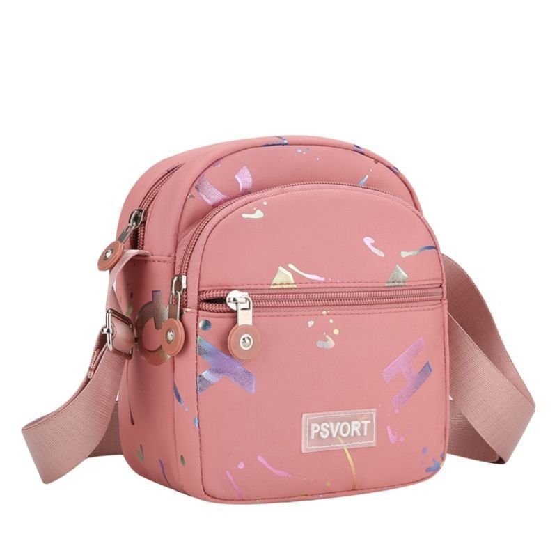 Polyester Mini Crossbody Bag With Zipper Pocket For Casual Travel And Daily Use