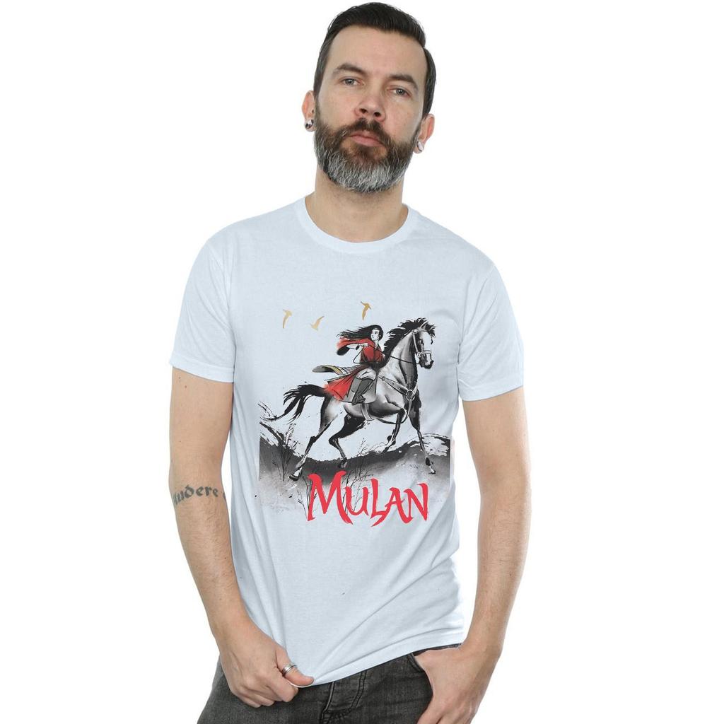 Disney Mens Mulan Movie Stride T-Shirt