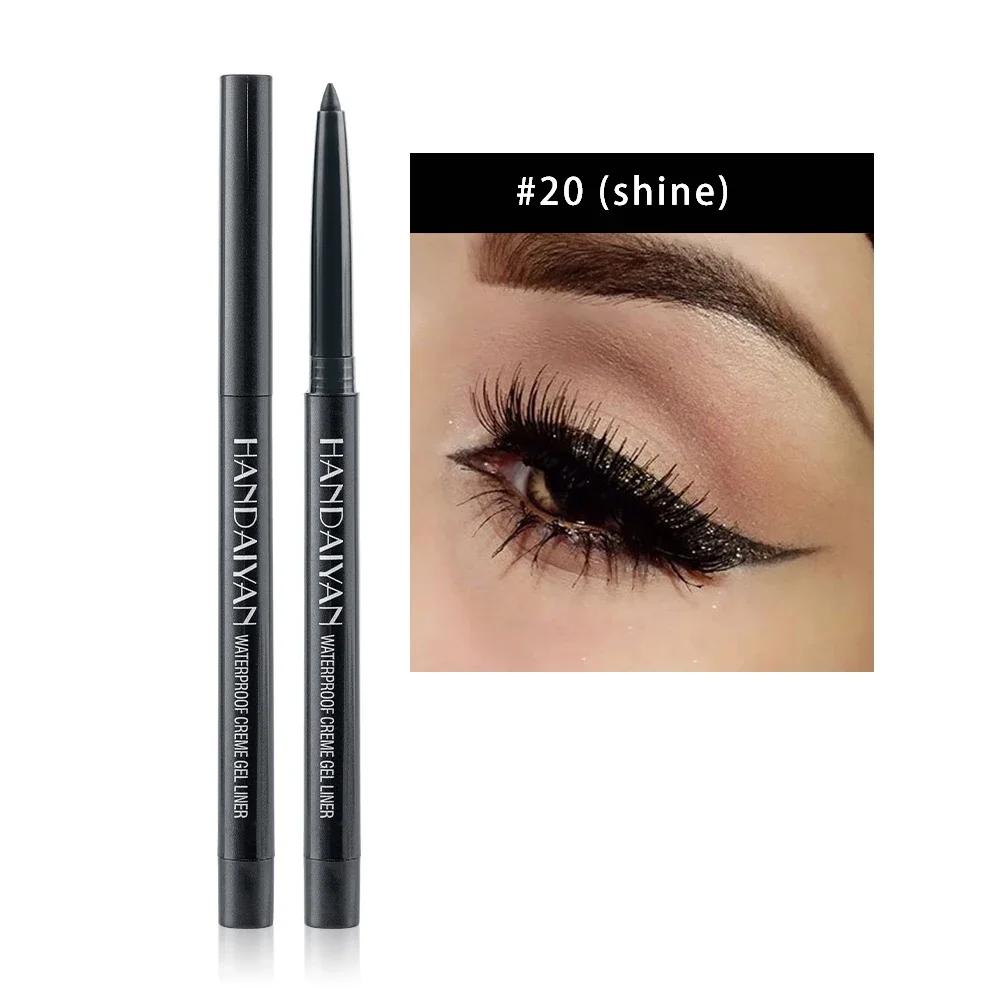 

HANDAIYAN Matte Colorful Eye Liner Pen Cream Lasting Eyeliner Gel Pencils Option Easy To Wear Cosmetics White Yellow Blue Purple
