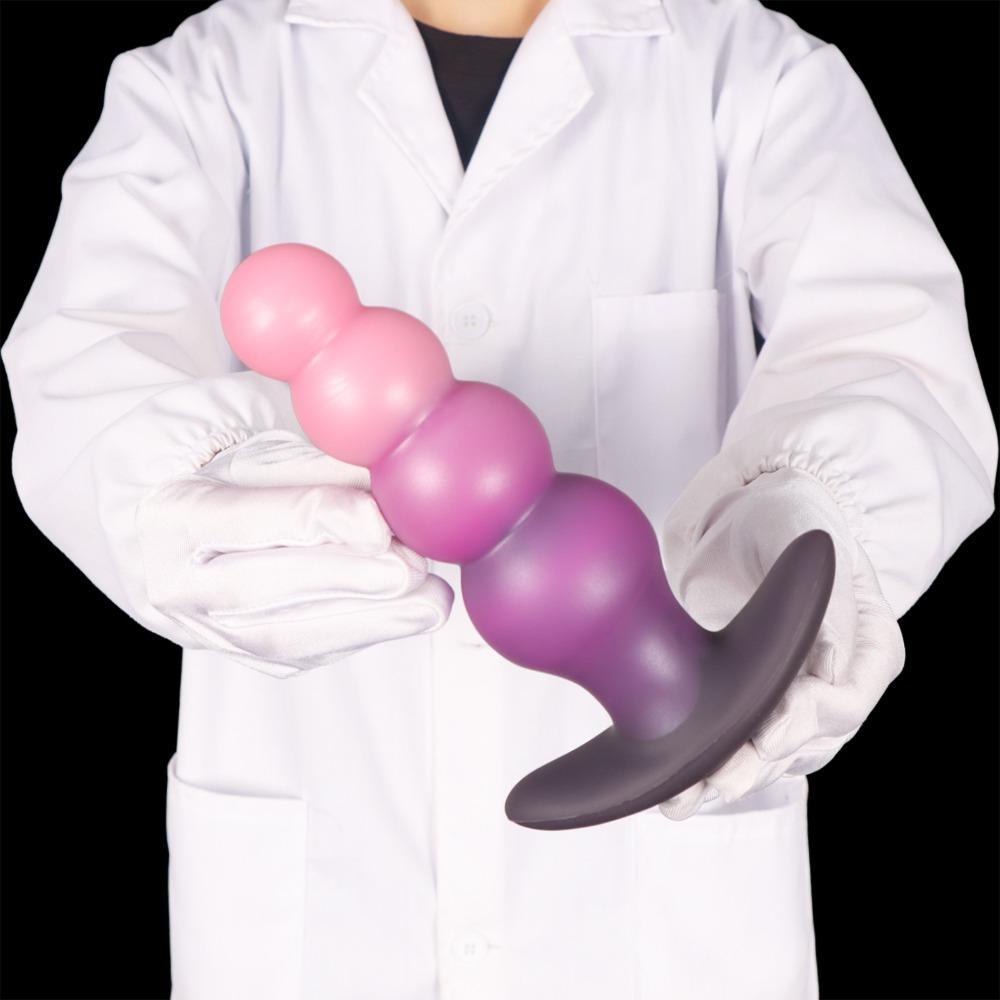 Silicone Anal Beads Butt Plug Flexible String Beads Adult Toys for Women