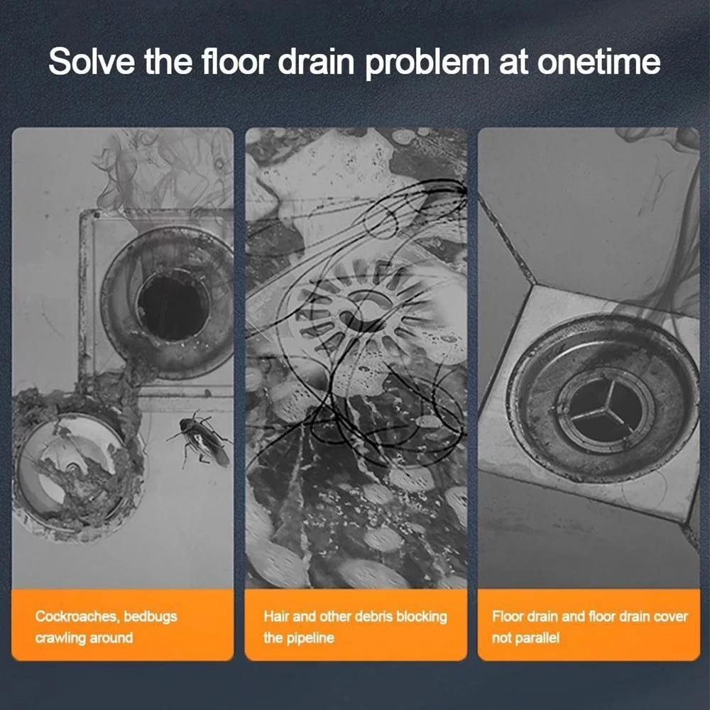6/3/1PCS Gravity-Induction Floor Drain-Core Toilet Deodorant Anti-Odor No Smell Bathroom Toilet Sewer Shower Drain for Bathtub