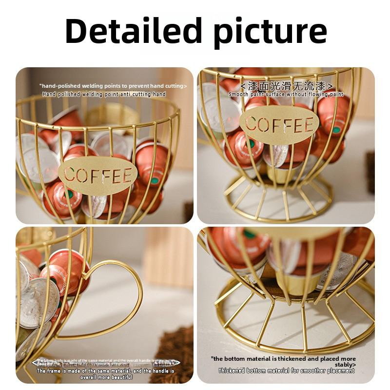 Light Luxury Snacks Candy Coffee Shop Table Display Home Coffee Capsule Shelf