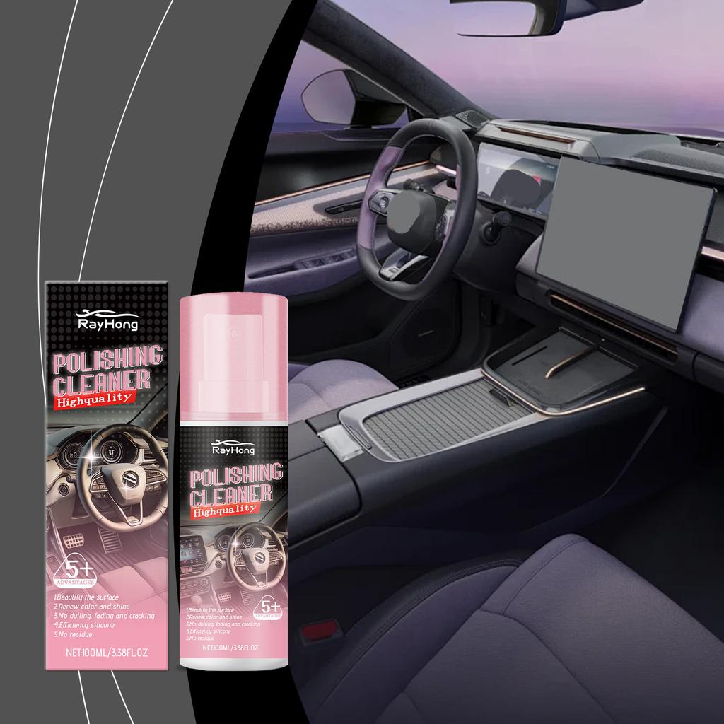 Rayhong Autoinnenraum Politur Lederpflege Reiniger Restaurator für Auto Innenraum Detailing Sitze Armaturenbretter Türverkleidungen