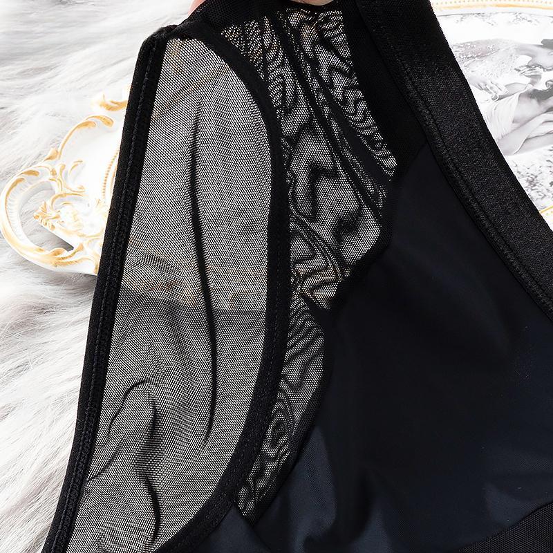 Chiloți Sexy Lenjerie Intimă Transparentă pentru Femei Talie Joasă Respirabili Elasticitate Ridicată Plasă Gol Pantaloni Scurți pentru Ridicarea Șoldurilor