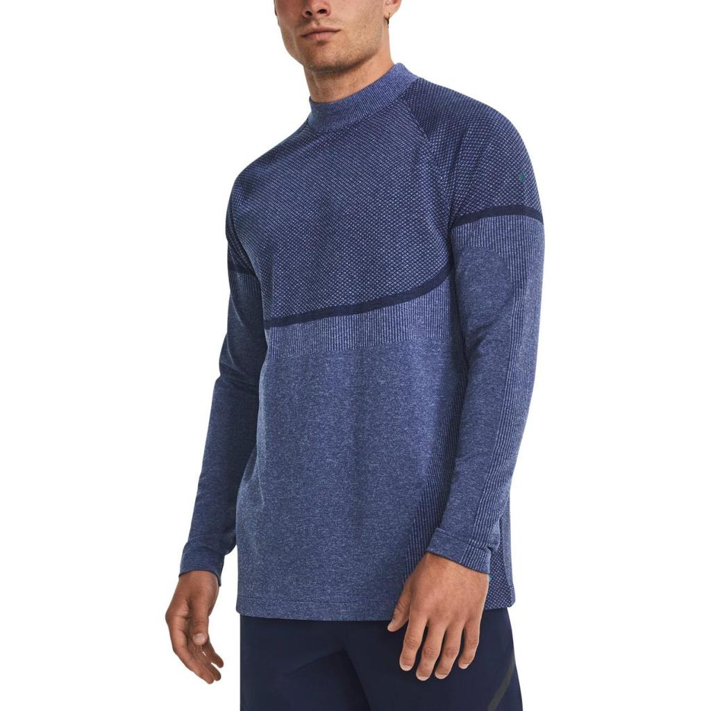 Under Armour Rush Series Solid Color Casual Crew Neck Long Sleeve T-Shirt Men Tops 1379283-410