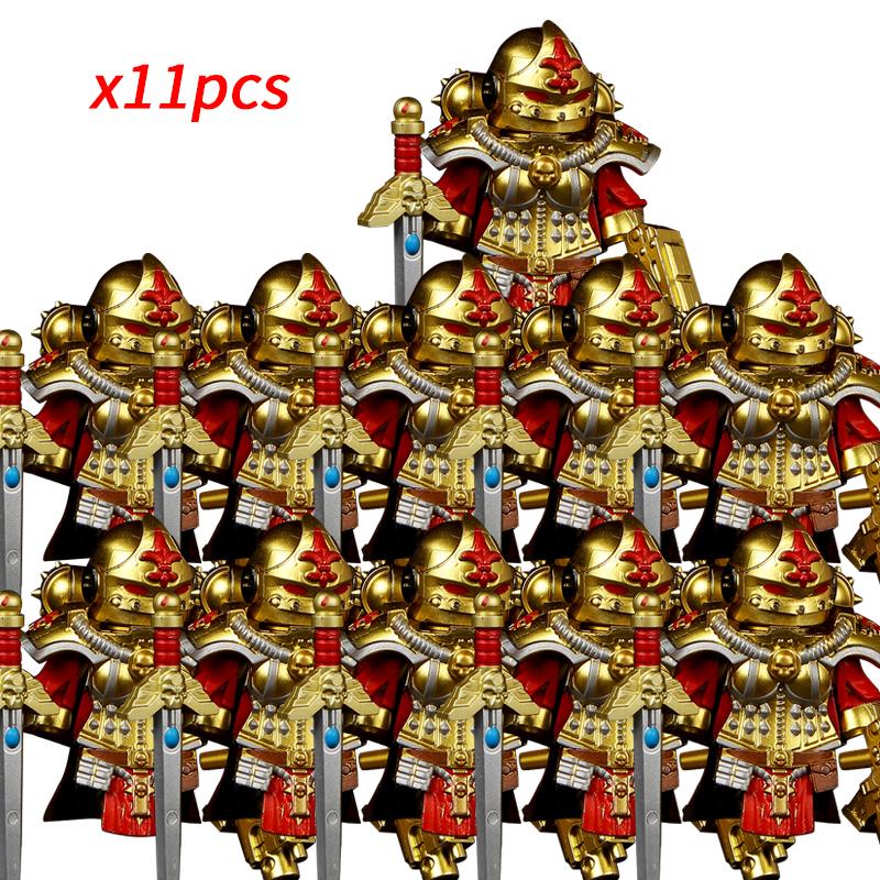 11pcs NEW Knights War Angels Ultramarines Templars War Soldiers Mini Action Figures Model Kids Toys Gift