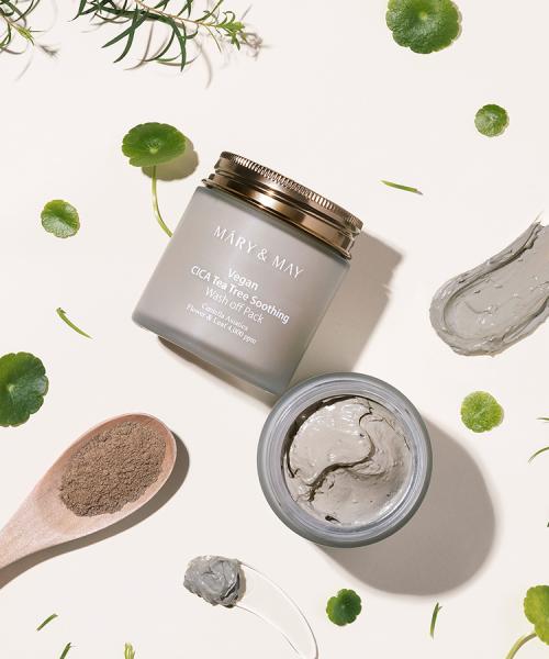 Mary&May Vegan Cica Tea Tree Soothing Wash-Off Pack 125g