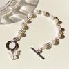 Super Divine Butterfly Pendant Pearl Bracelet - Elegant and Simple Retro Style - Perfect for Girls - Versatile Handwear for School Use