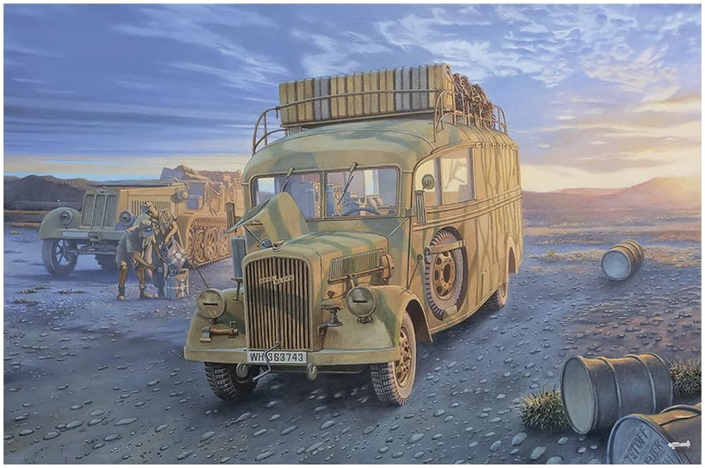 

Roden 1/35 Scale German Opel Blitz Military Mobility Command Bus W39 Plastic Model Kit RE35810