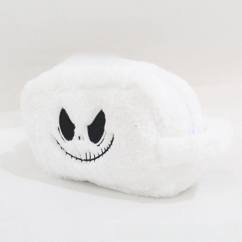 Jack Halloween Plush Makeup Bag With Zipper Storage For Students And Daily Use