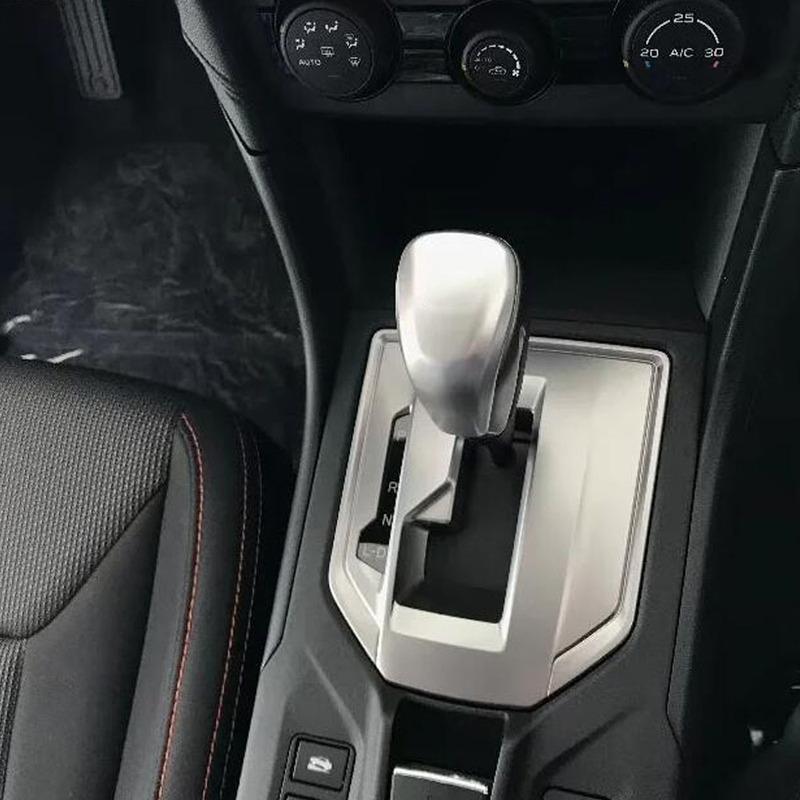 Sale For SUBARU XV 2018     Sticker Head Sequin Trim Carbon Fiber Gear Cover Shift Knob Control Lamp Frame 1pcs