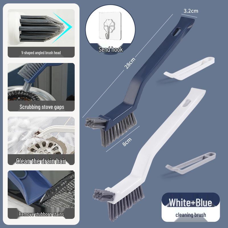 Multifunctional Crevice and Floor Scrubbing Brush for Kitchen and Bathroom