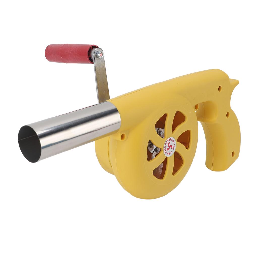 Handkurbel-Grillventilator, erhöht die Feuerkraft, tragbarer Grillluftventilator für Grillen im Freien