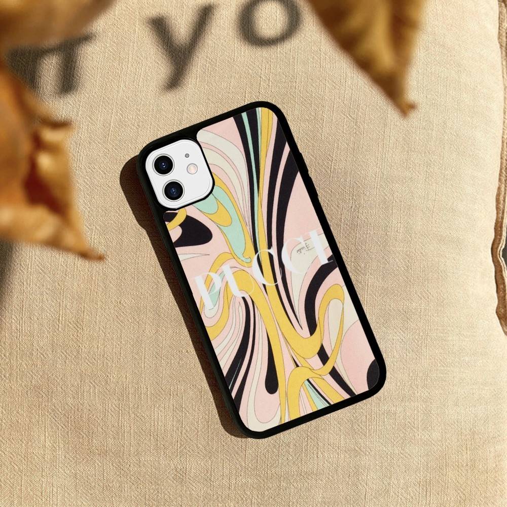 

E-Emilio Logo Pucci Phone Case For IPhone 17 16 Pro Max 11 12 13 14 15 Hard PC+TPU Bracket Back Cover iPhone 17 Pro