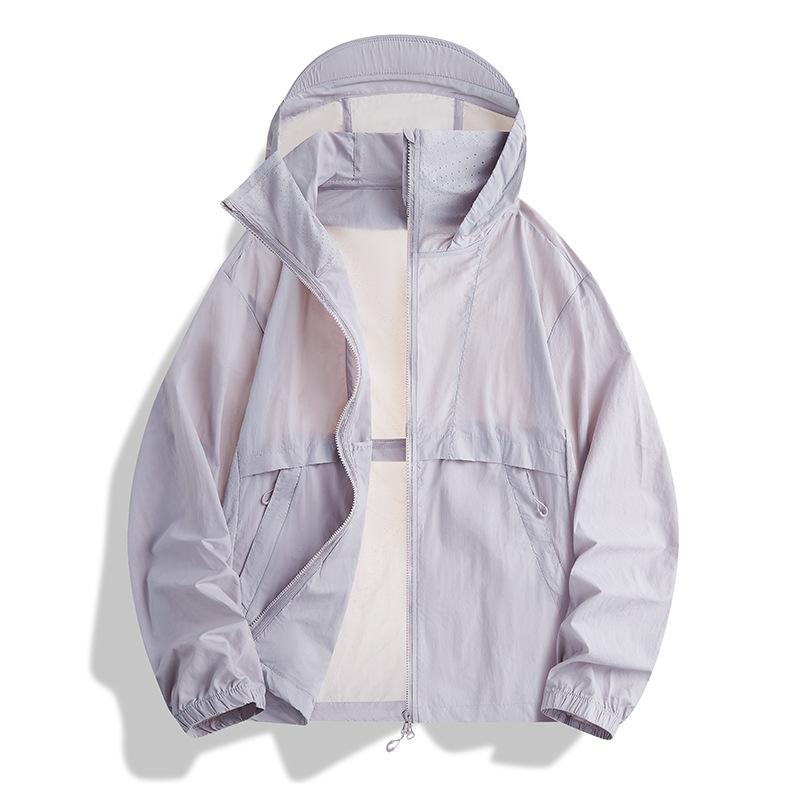 Summer new sunscreen clothing outdoor sports skin clothing men's and women's light and breathable quick-drying light and thin UV protection leisure
