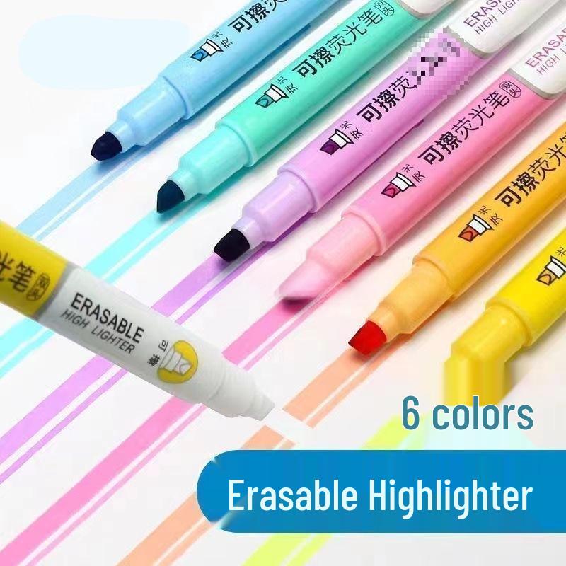 Dual-Ended Erasable Multicolor Highlighter for Students