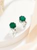 Bolaijewelry Grün achat natürliche edelstein neue ohrringe Mode licht luxus edlen schmuck frauen jahrestag täglichen verschleiß