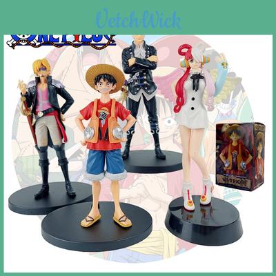 2022 Dxf Red One Piece Action Figures Monkey D. Luffy Roronoa Zoro Sanji And Usopp 18cm Pvc Collectibles